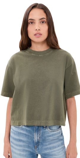 Madewell Madewell The Boxy Crop Tee Faded Ivy