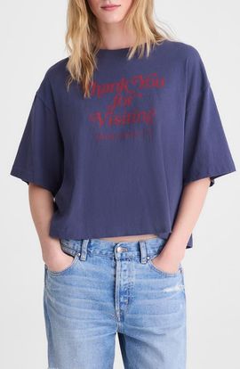 Madewell Madewell The Boxy Jersey Crop T-Shirt