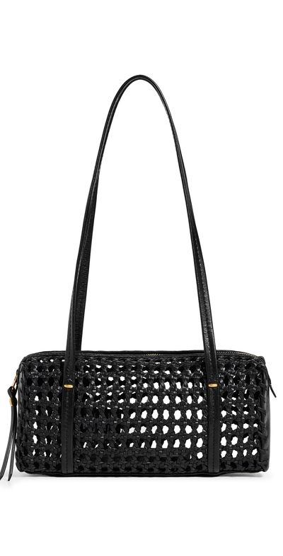 Madewell Madewell The Brioche Mini Shoulder Bag In Open Leather True Black One