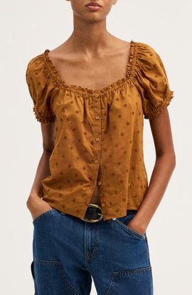 Madewell Madewell The Chateau Cotton Eyelet Top