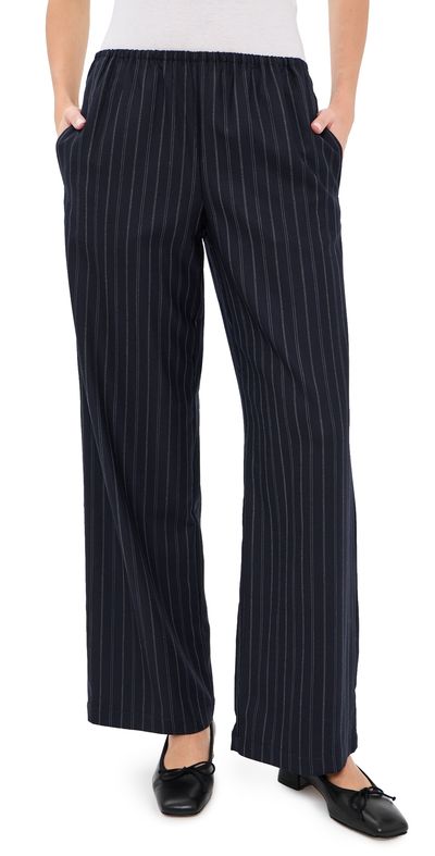 Madewell Madewell The Devon Pants Navy Cream Stripe