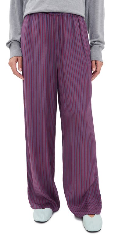 Madewell Madewell The Devon Pants Saloon Stripe Collegiate Purple