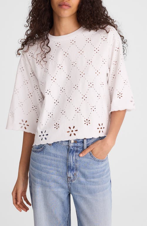 Madewell Madewell The Embroidered Boxy Crop Tee