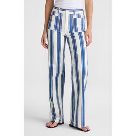 Madewell Madewell The Emmy Stripe Patch Pocket Wide Leg Pants