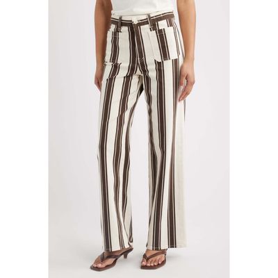 Madewell Madewell The Emmy Stripe Wide Leg Pants