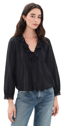 Madewell Madewell The Georgina Top Jet Black