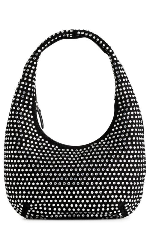 Madewell Madewell The Medium Crystal Embellished Oiled Suede Top Handle Bag