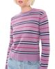 Madewell Madewell The Mila Crewneck In Soft Wool Antique Mauve Multi Stripe - 1