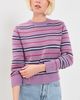 Madewell Madewell The Mila Crewneck In Soft Wool Antique Mauve Multi Stripe - 2