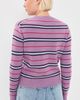 Madewell Madewell The Mila Crewneck In Soft Wool Antique Mauve Multi Stripe - 3