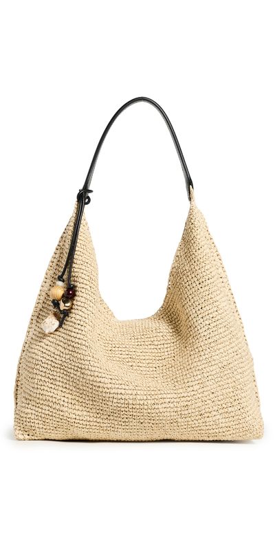 Madewell Madewell The Mylie Shoulder Bag in Raffia Natural Multi One