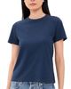Madewell Madewell The Perfect Crewneck Tee in Allday Jersey Deep Indigo - 1