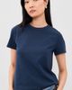 Madewell Madewell The Perfect Crewneck Tee in Allday Jersey Deep Indigo - 2