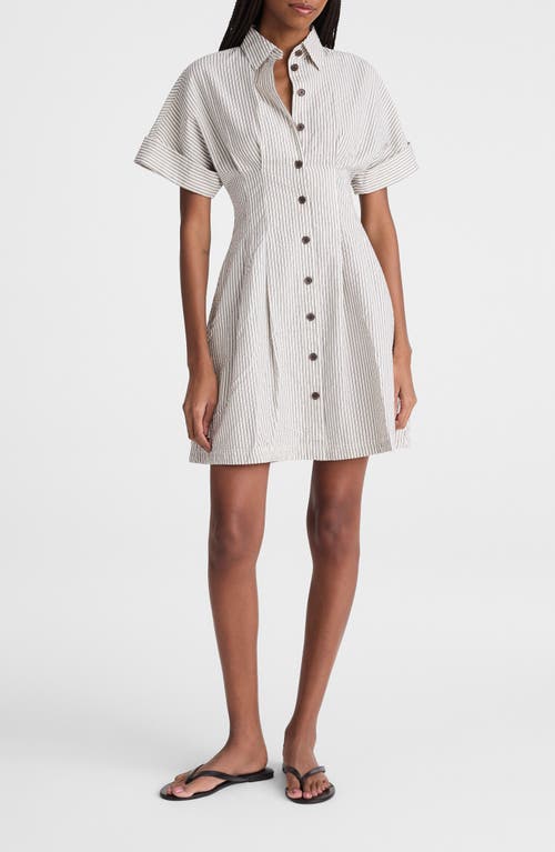 Madewell Madewell The Perry Stripe Cotton Seersucker Mini Shirtdress