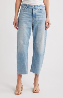 Madewell Madewell The Petite Darted Barrel Leg Jeans