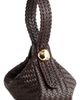 Madewell Madewell The Sculpted Metal Woven Leather Wristlet Bag - 1