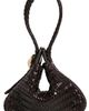 Madewell Madewell The Sculpted Metal Wristlet Bag Coffee Bean One - 1
