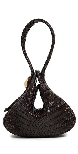 Madewell Madewell The Sculpted Metal Wristlet Bag Coffee Bean One