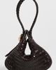Madewell Madewell The Sculpted Metal Wristlet Bag Coffee Bean One - 2