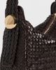 Madewell Madewell The Sculpted Metal Wristlet Bag Coffee Bean One - 5