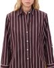 Madewell Madewell The Signature Y-Neck Stripe Shirt Sarsaparilla Stripe - 1