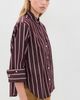 Madewell Madewell The Signature Y-Neck Stripe Shirt Sarsaparilla Stripe - 4