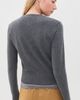 Madewell Madewell The Sophia Cardigan Hthr Grey And Merlot Argyle - 3
