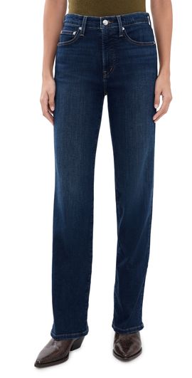 Madewell Madewell The Straight Jeans in Super Stretch Denim Deep Ocean Wash