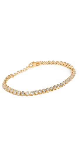 Madewell Madewell The Tennis Collection Bezel Set Crystal Bracelet Pale Gold One