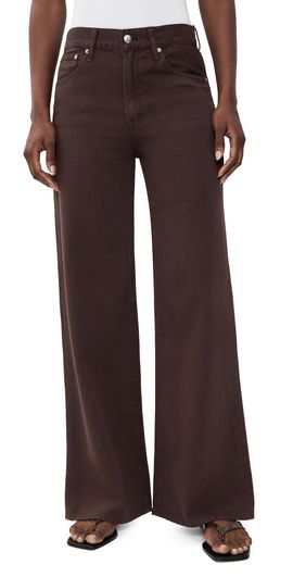 Madewell Madewell The Ultimate Wide-Leg Jean in Airy Denim in Burnt Cocoa Cocoa