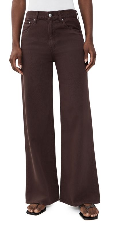 Madewell Madewell The Ultimate Wide-Leg Jean in Airy Denim in Burnt Cocoa Cocoa