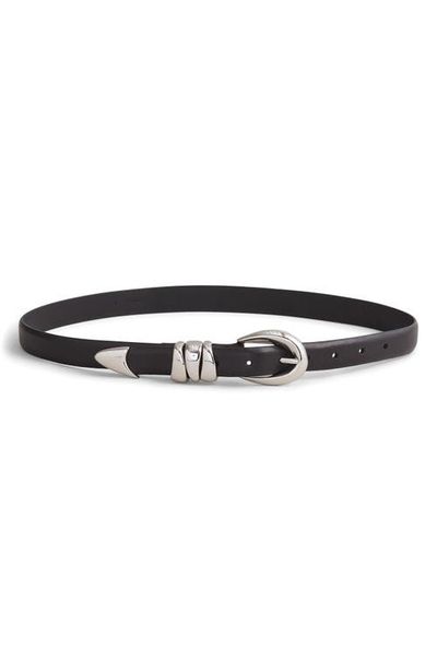 Madewell Madewell Triple Metal Keeper Leather Belt