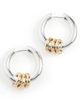 Madewell Madewell Triple Ring Huggie Hoop Earrings Mixed Metal One - 1