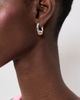 Madewell Madewell Triple Ring Huggie Hoop Earrings Mixed Metal One - 3