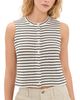 Madewell Madewell Tuck Stitch Sweater Vest Texture Black Stripe Tuck Stitch - 1