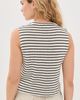 Madewell Madewell Tuck Stitch Sweater Vest Texture Black Stripe Tuck Stitch - 3