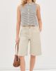 Madewell Madewell Tuck Stitch Sweater Vest Texture Black Stripe Tuck Stitch - 5