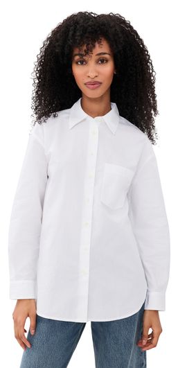 Madewell Madewell Washed Poplin Easy Shirt White