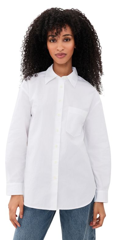 Madewell Madewell Washed Poplin Easy Shirt White