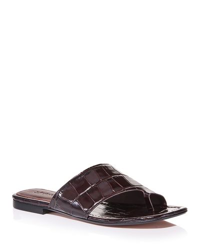 Madewell Madewell Women's Maycie Croc Embossed Slides