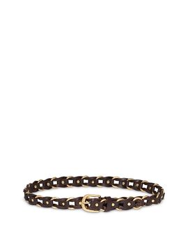 Madewell Madewell Women's Metal Ring & Woven Leather Belt