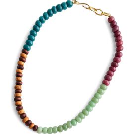 Madewell Madewell Wood & Semiprecious Stone Beaded Necklace