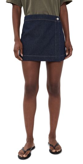 Madewell Madewell Wrap Mini Skort Rinse Wash