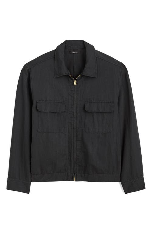 Madewell Madewell Zip Front Organic Cotton & Linen Jacket