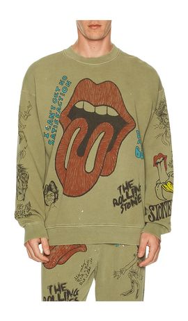 Madeworn Madeworn Rolling Stones Sketch Classic Crew Sweatshirt