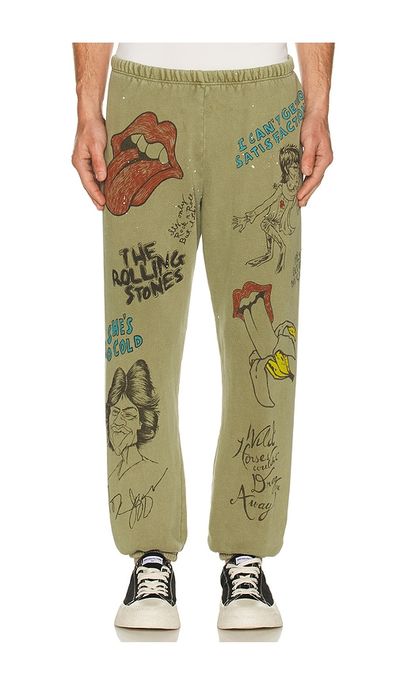 Madeworn Madeworn Rolling Stones Sketch P.e. Sweatpants