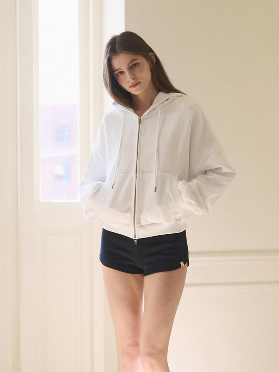 Madey Logo Basic Hooded Jacket - White