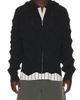 MADFRENZY MADFRENZY Spiked Slim Zip Up Hoodie - 1
