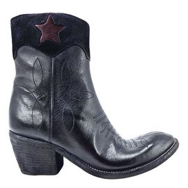 Madison Maison Madison Maison Cowboy Round Toe Star Ankle Boot