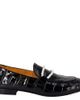 Madison Maison Madison Maison Leather Croc Embossed Pearl Flat Loafer - 1
